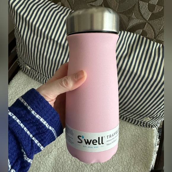S’well Traveler 16oz Pink Topaz insulated thermos mug - Picture 1 of 2